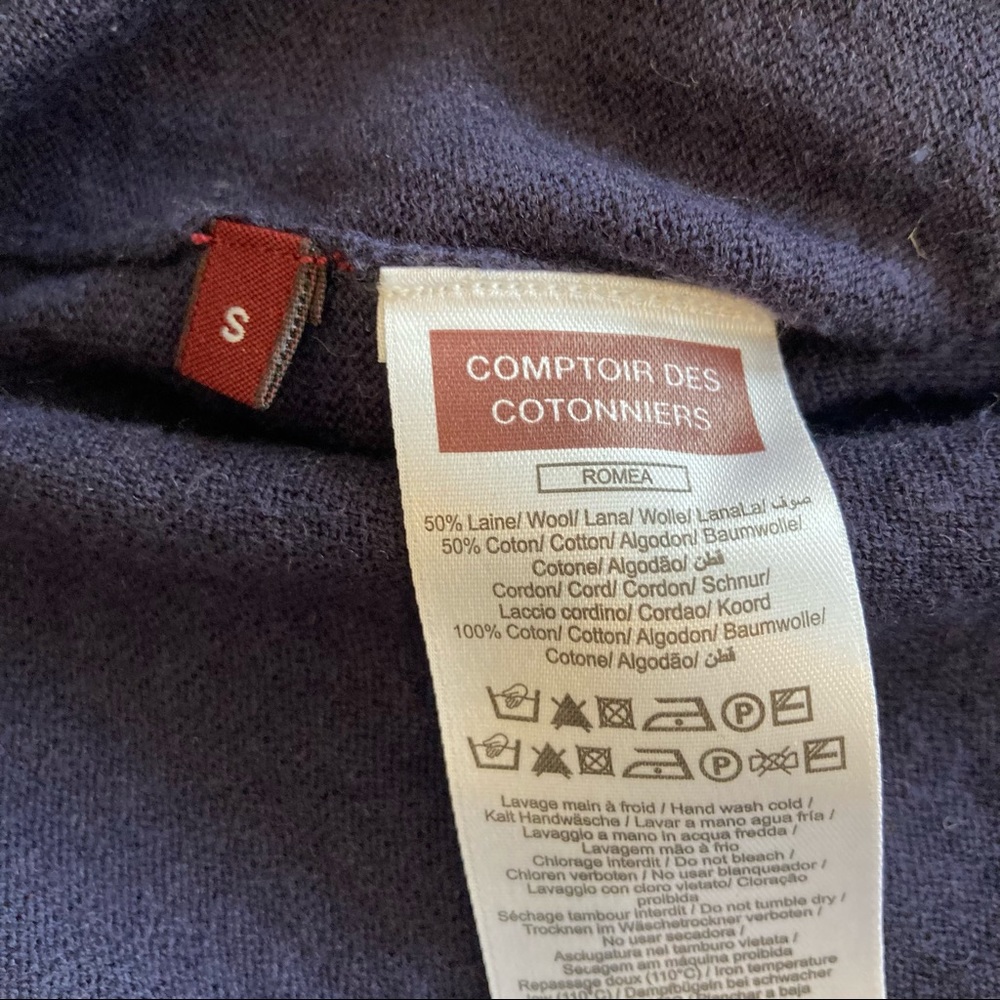 Comptoir des Cotonniers, Striped U-Neck Long Sleeves Dresses - Picture 7 of 7